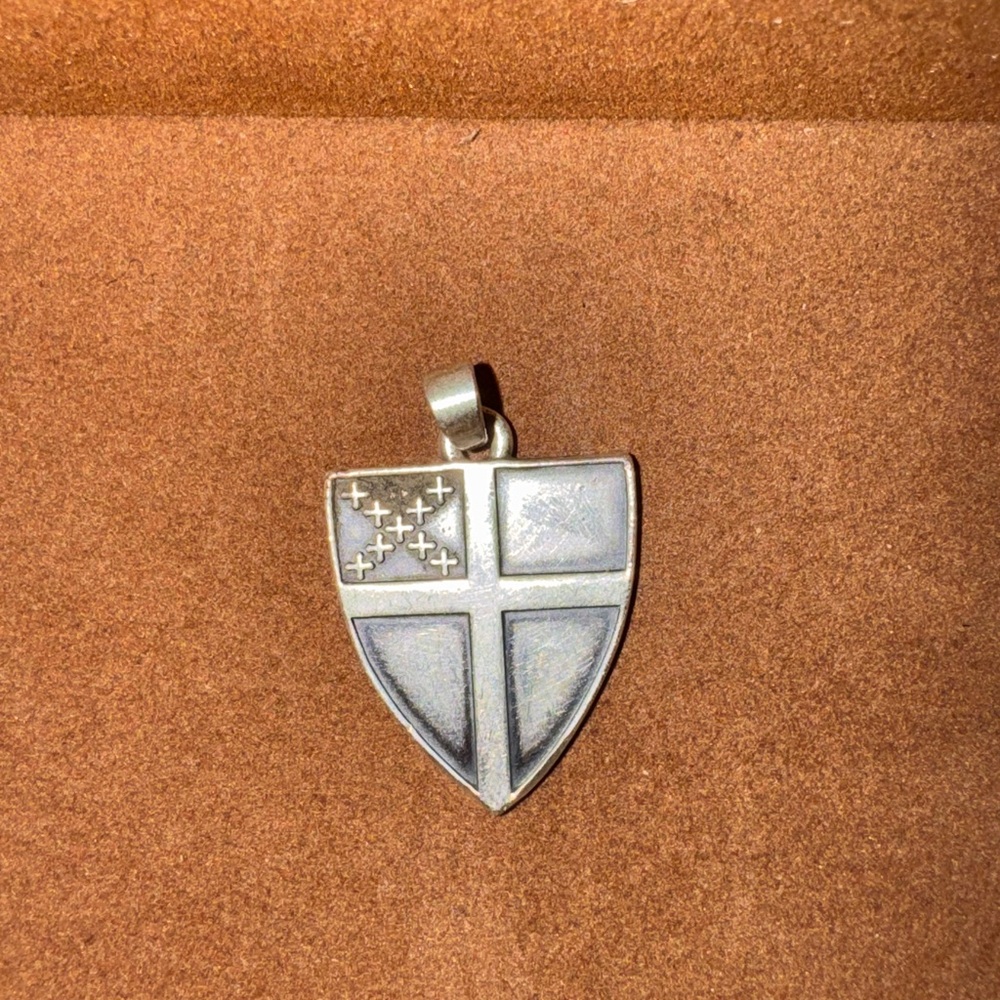 James Avery  Retired Episcopal Shield Pendent.